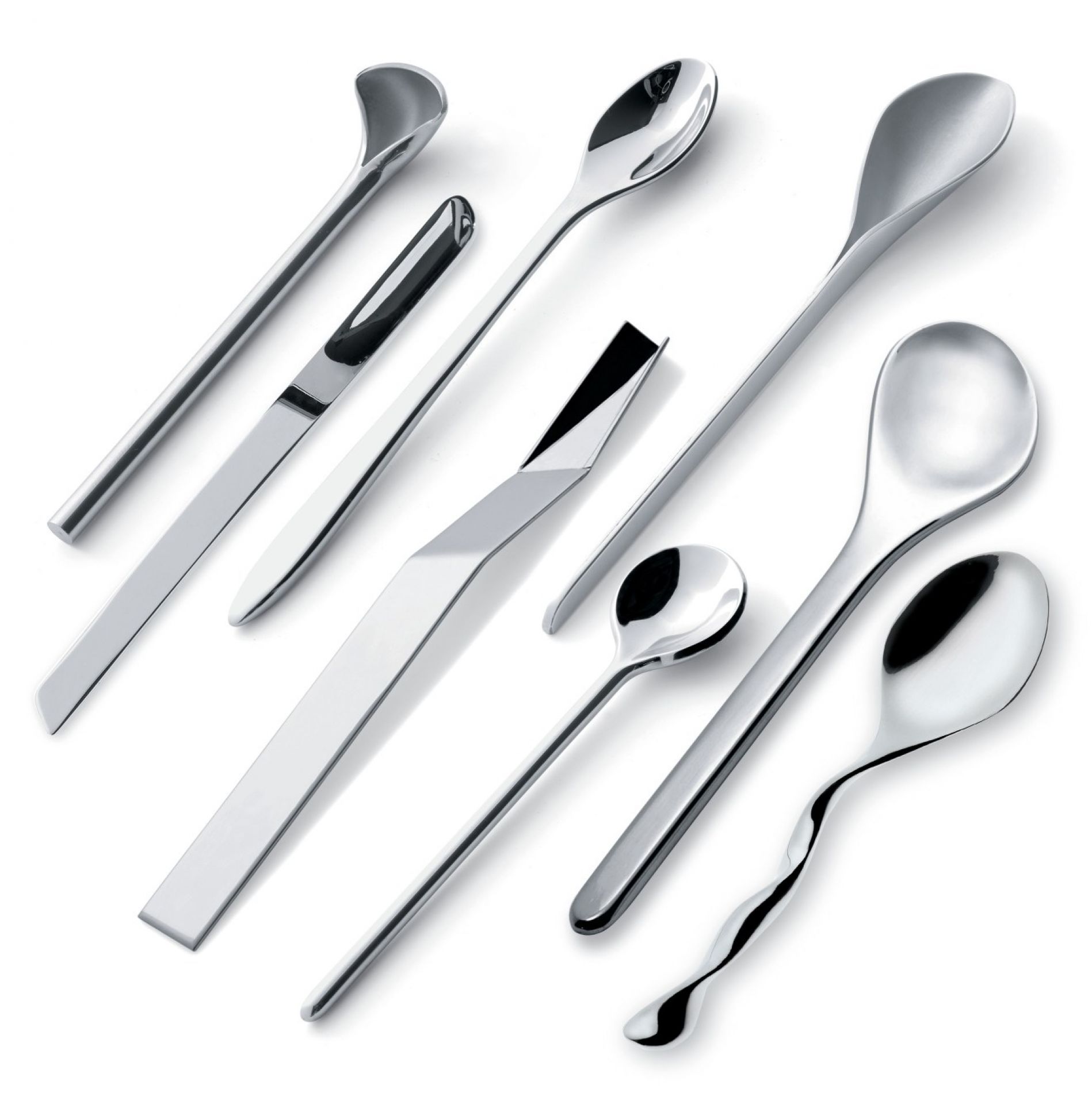  Il caffè/tè Alessi, Set of 8 Coffee Spoons MSPOONSET Alessi